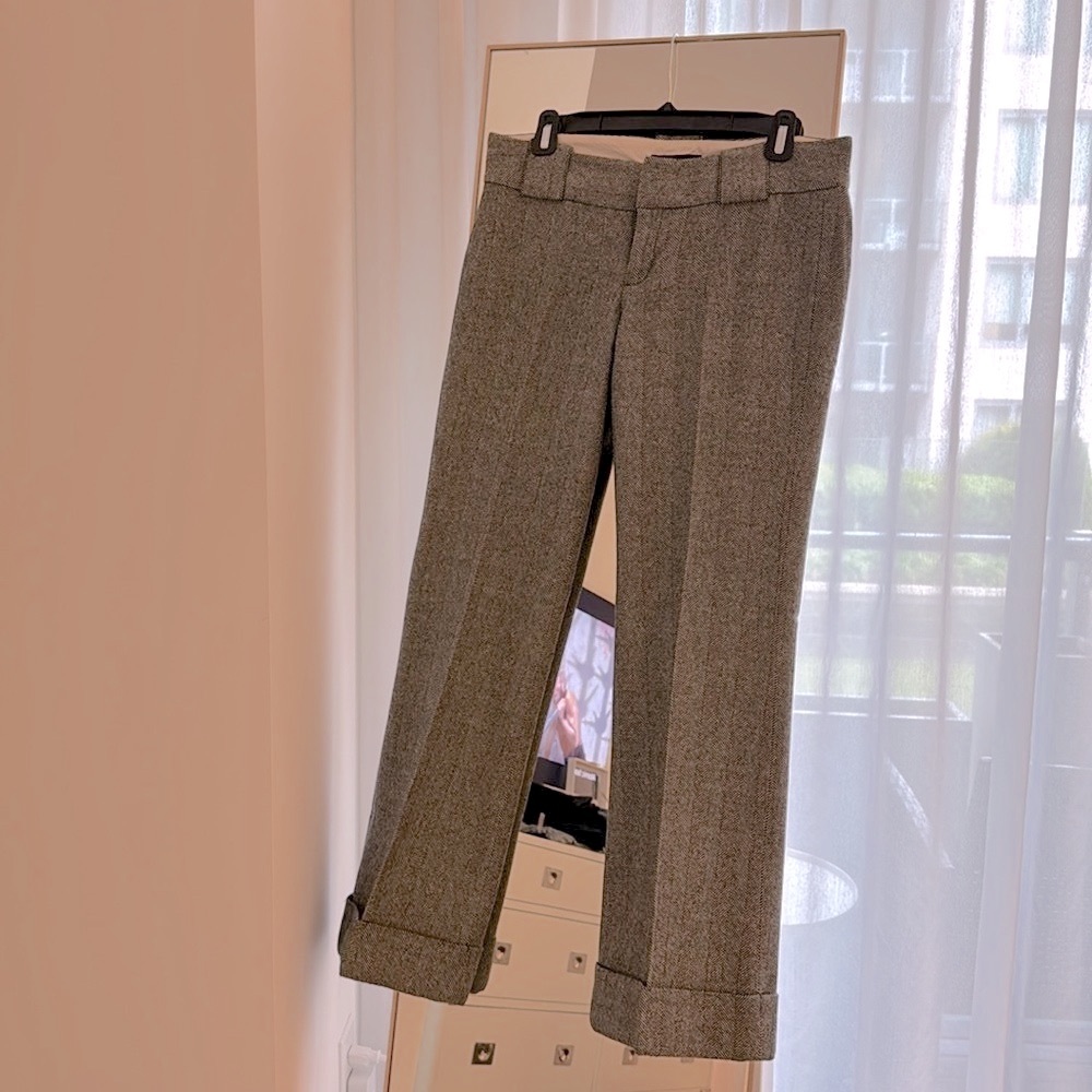 Banana Republic low rise tweed black pants Size 6p